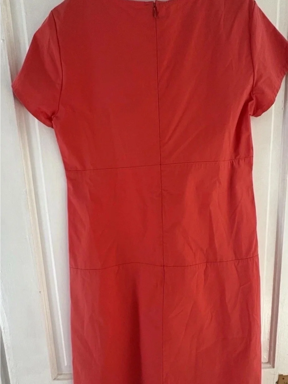 Uniqlo Red Short Sleeve Sheath Dress